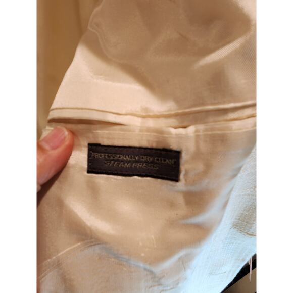 Vintage Levi's Menswear Textured Woven Blazer - Made in USA  24”‎ PTP 30” L 70s - Picture 2 of 8